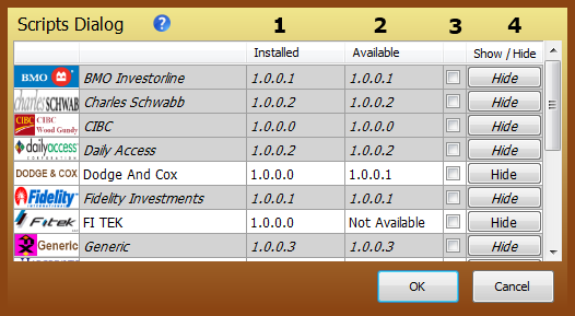 iCreateOFX Investment Scripts